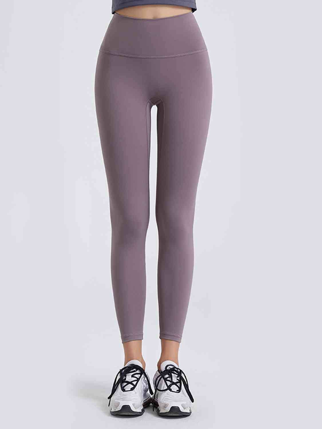 Wide Waistband Sports Leggings BLUE ZONE PLANET