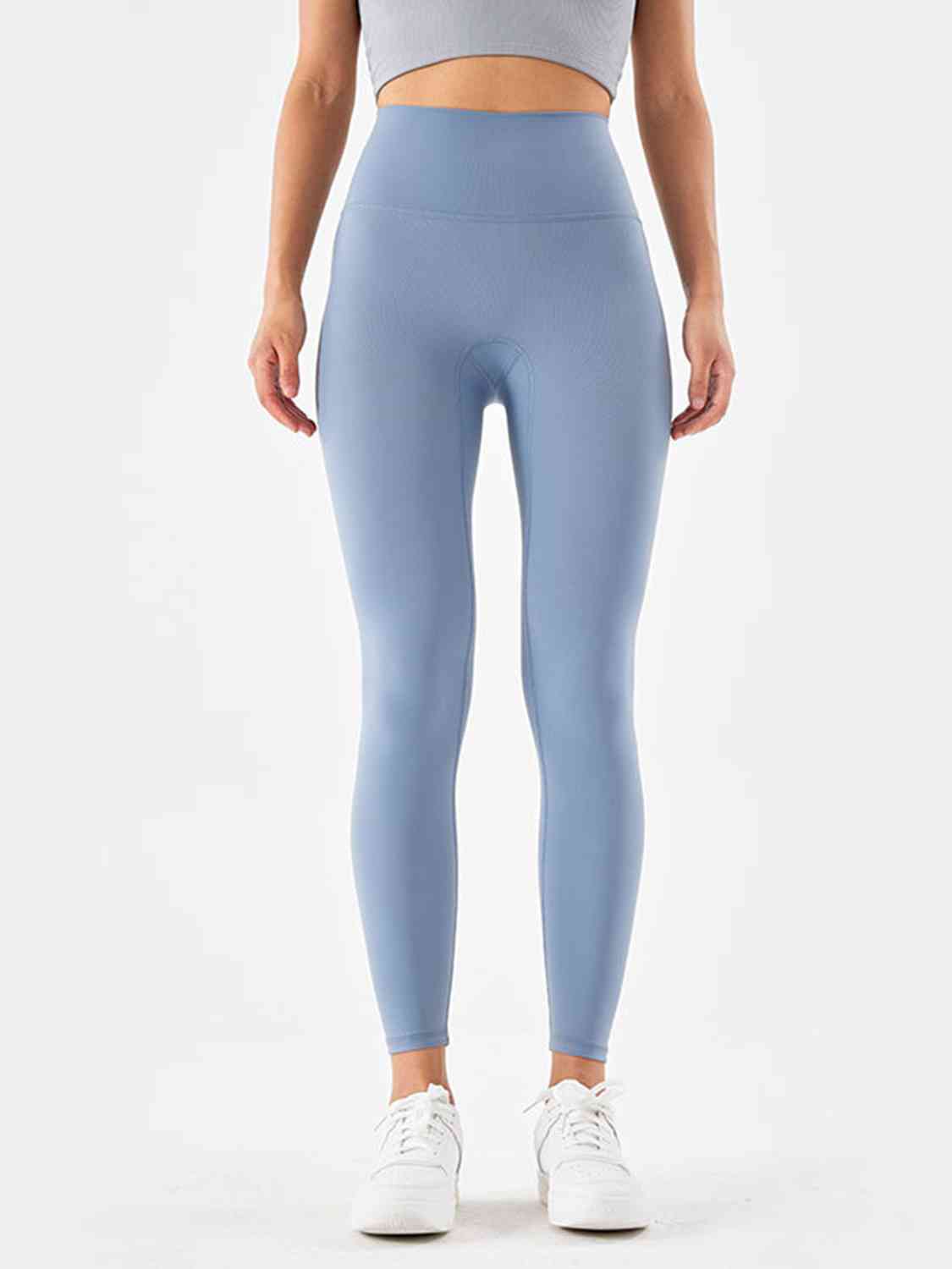 Wide Waistband Sports Leggings BLUE ZONE PLANET