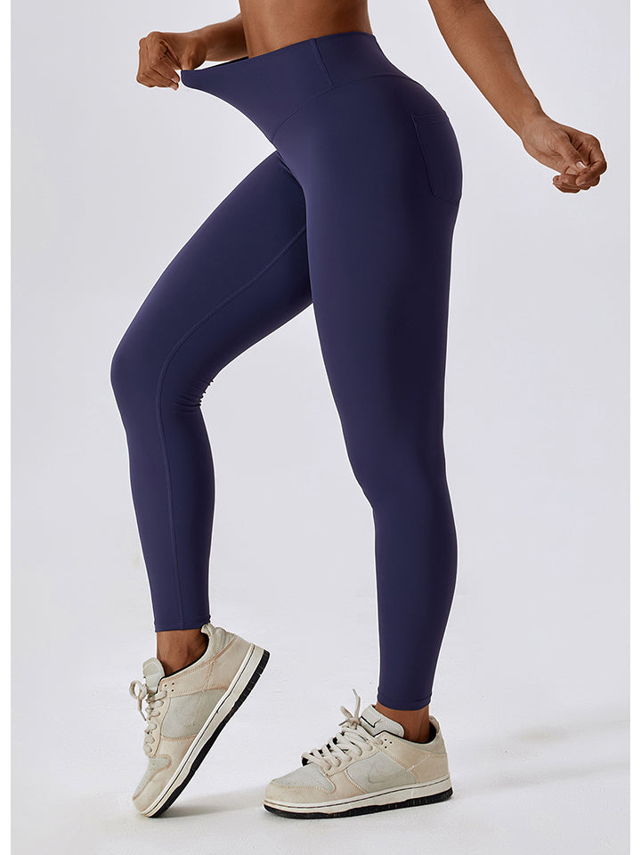 Wide Waistband Sports Pants BLUE ZONE PLANET