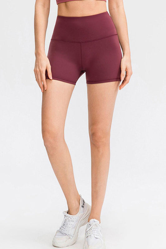 Wide Waistband Sports Shorts BLUE ZONE PLANET