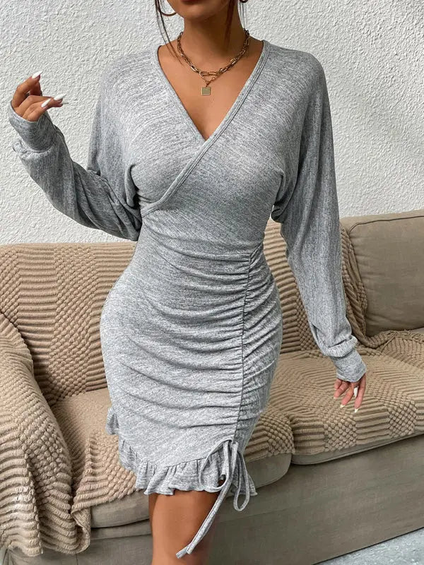 Woman'S New Fashion Explosive Long Sleeve Knit Dress kakaclo