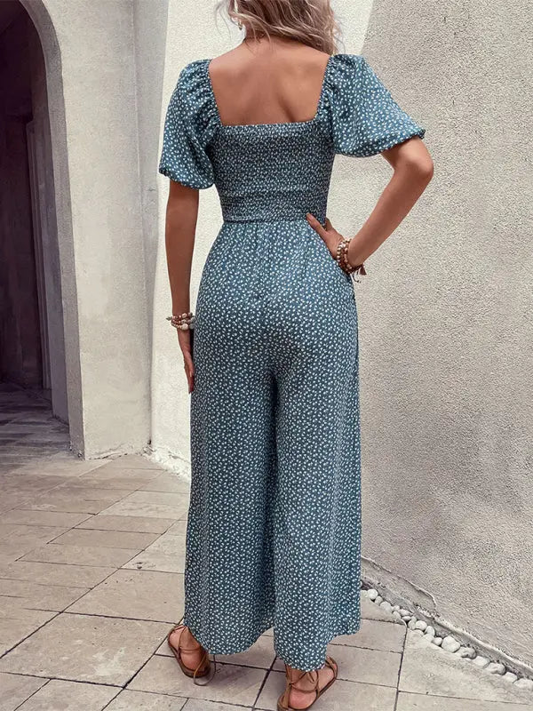 Women's New Fashion Printed Jumpsuit BLUE ZONE PLANET