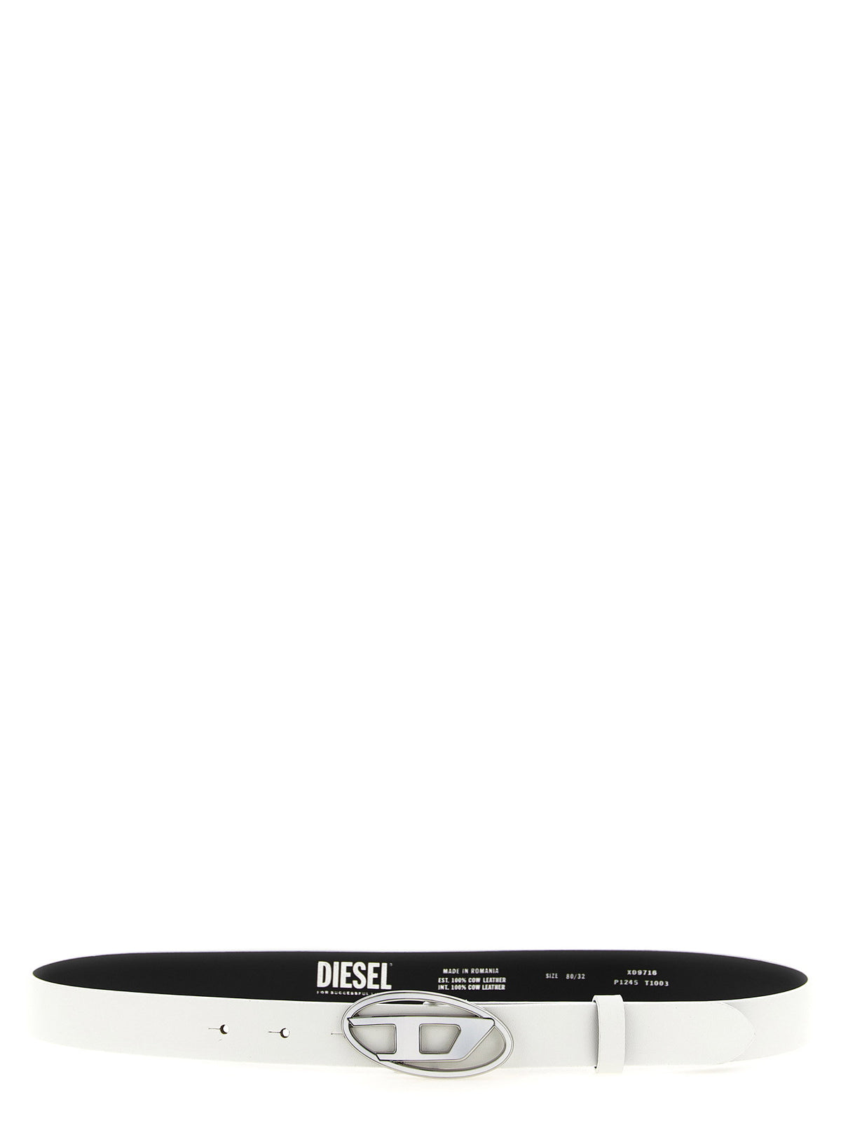 Diesel B-1dr 25 Belt-Belts-[Adult]-[Female]-75 cm-White-2022 Online Blue Zone Planet