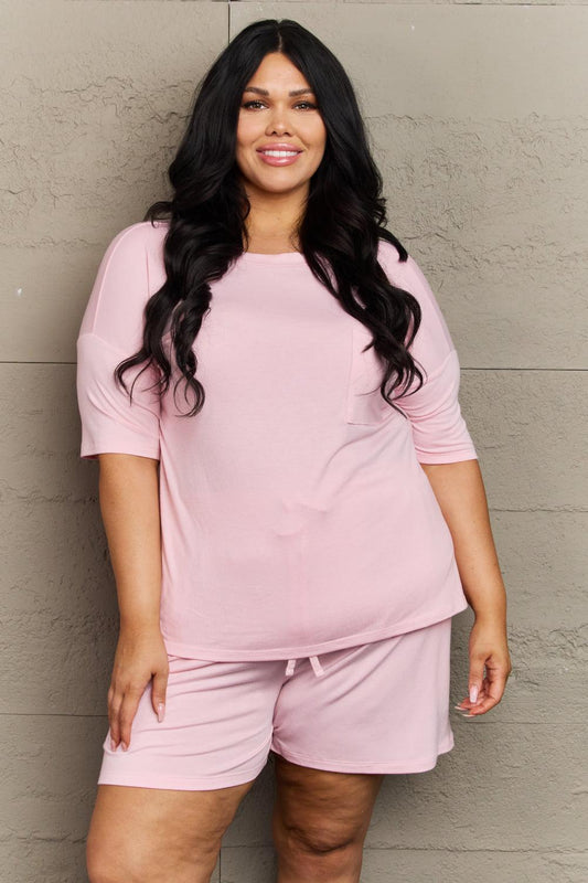 Zenana In The Moment Plus Size Lounge Set-TOPS / DRESSES-[Adult]-[Female]-Blush Pink-1XL-2022 Online Blue Zone Planet