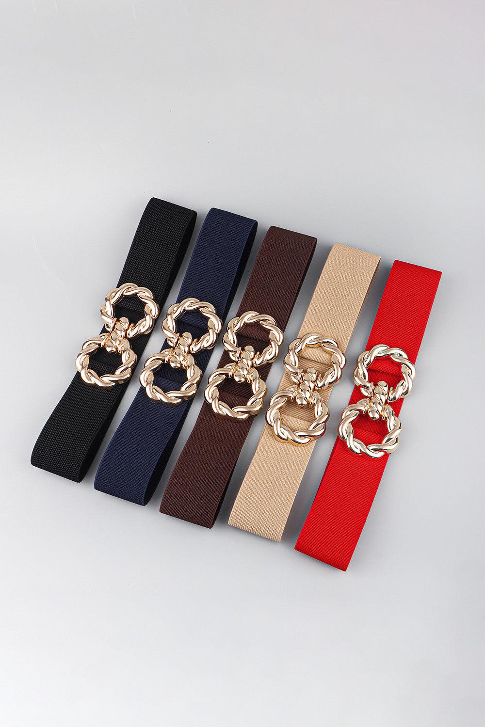 Zinc Alloy Buckle Elastic Belt BLUE ZONE PLANET