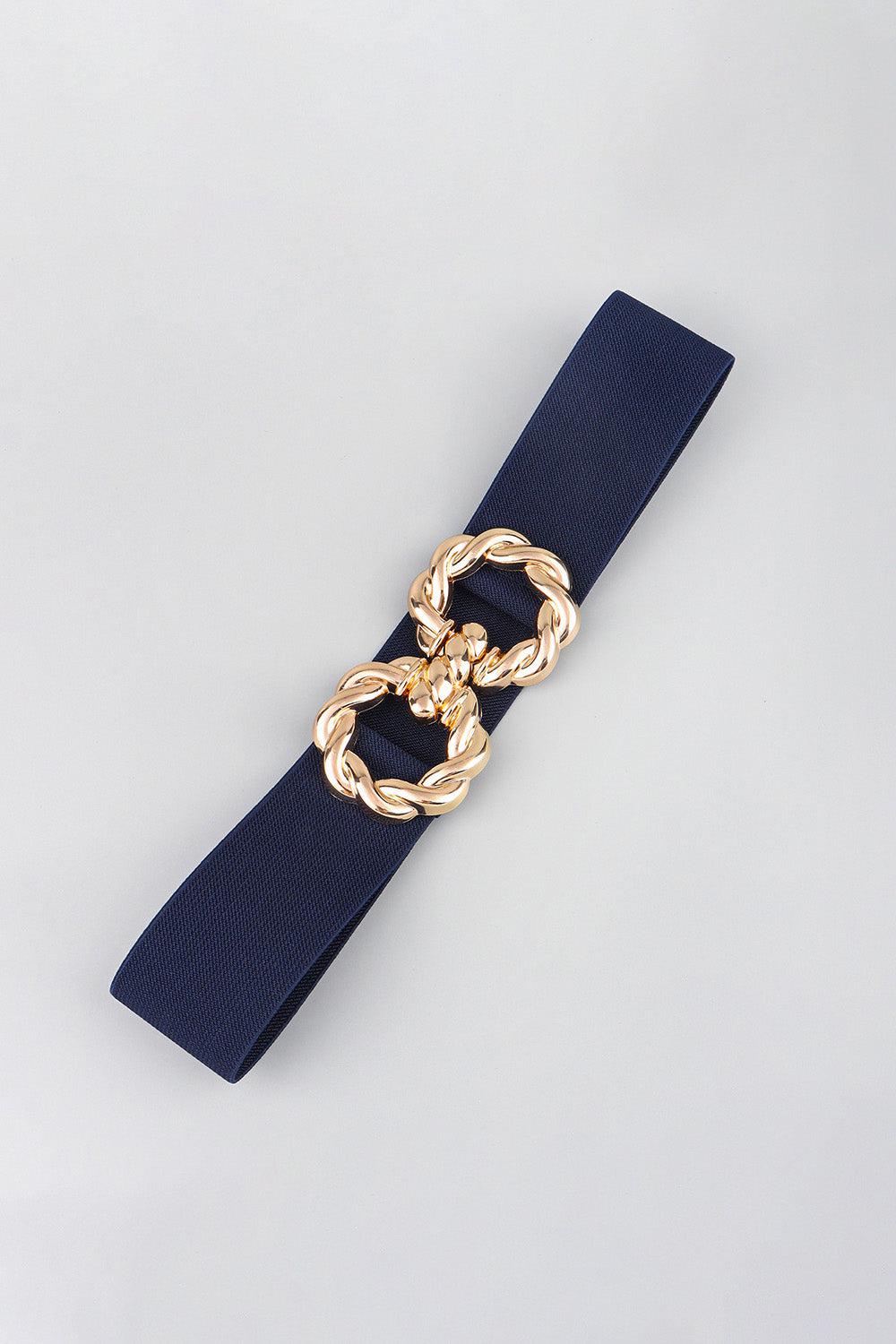 Zinc Alloy Buckle Elastic Belt BLUE ZONE PLANET