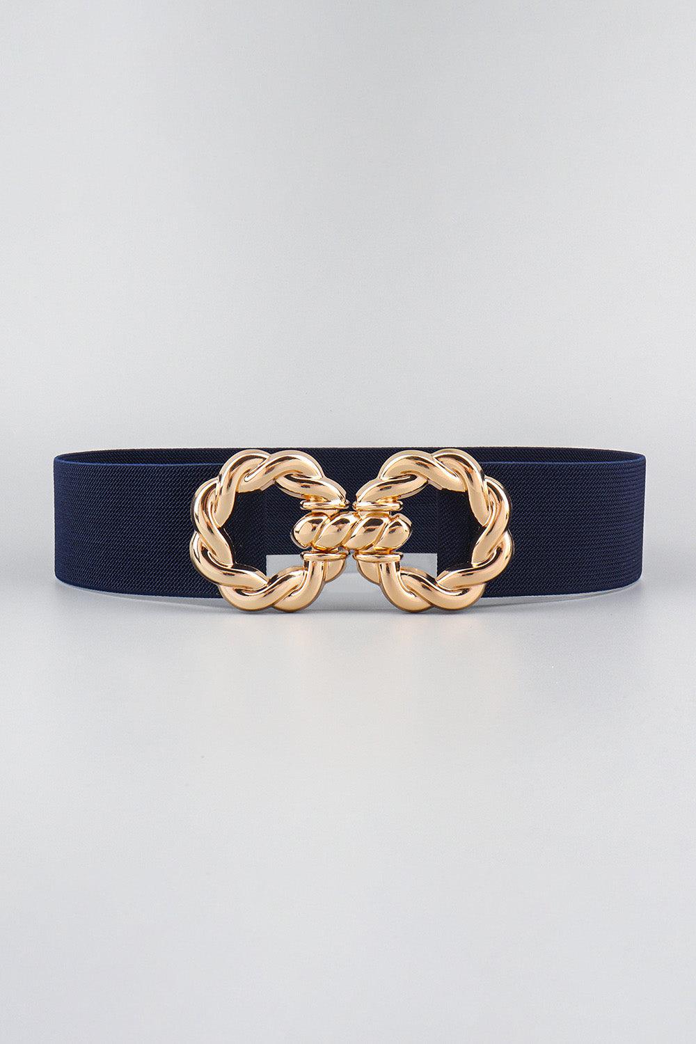 Zinc Alloy Buckle Elastic Belt BLUE ZONE PLANET