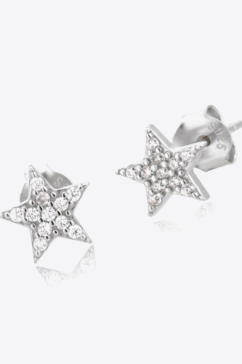 Zircon Decor Star Stud Earrings BLUE ZONE PLANET