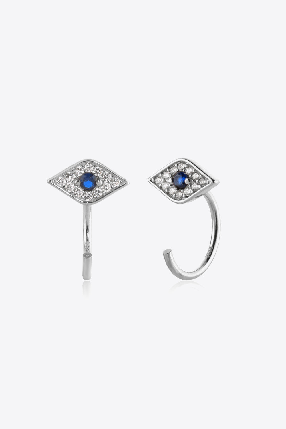 Zircon Geometric 925 Sterling Silver Earrings BLUE ZONE PLANET