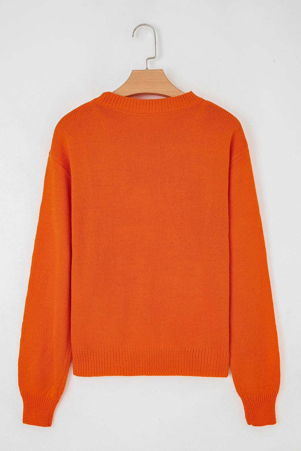 Flamingo Halloween Spooky Face Hollowed Pattern Casual Sweater-TOPS / DRESSES-[Adult]-[Female]-2022 Online Blue Zone Planet