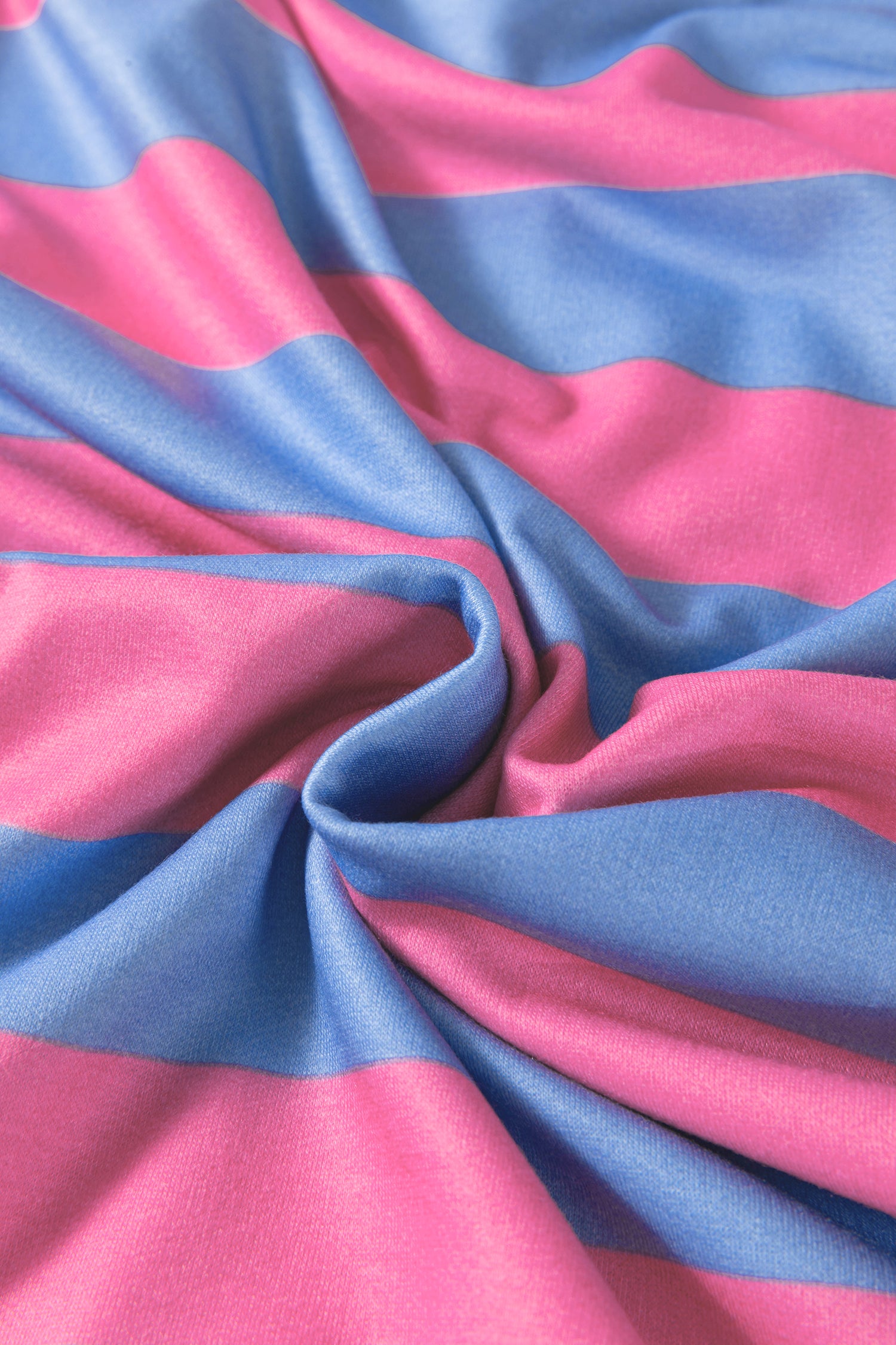 Pink Stripe Exposed Seam Contrast Patchwork Oversized Top-Tops/Tops & Tees-[Adult]-[Female]-2022 Online Blue Zone Planet