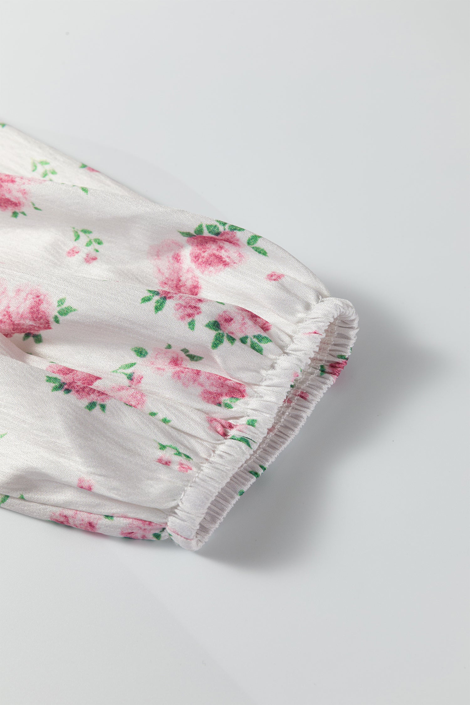 Pink Floral Print Long Sleeve Ruffle Detail Flared Mini Dress-TOPS / DRESSES-[Adult]-[Female]-2022 Online Blue Zone Planet