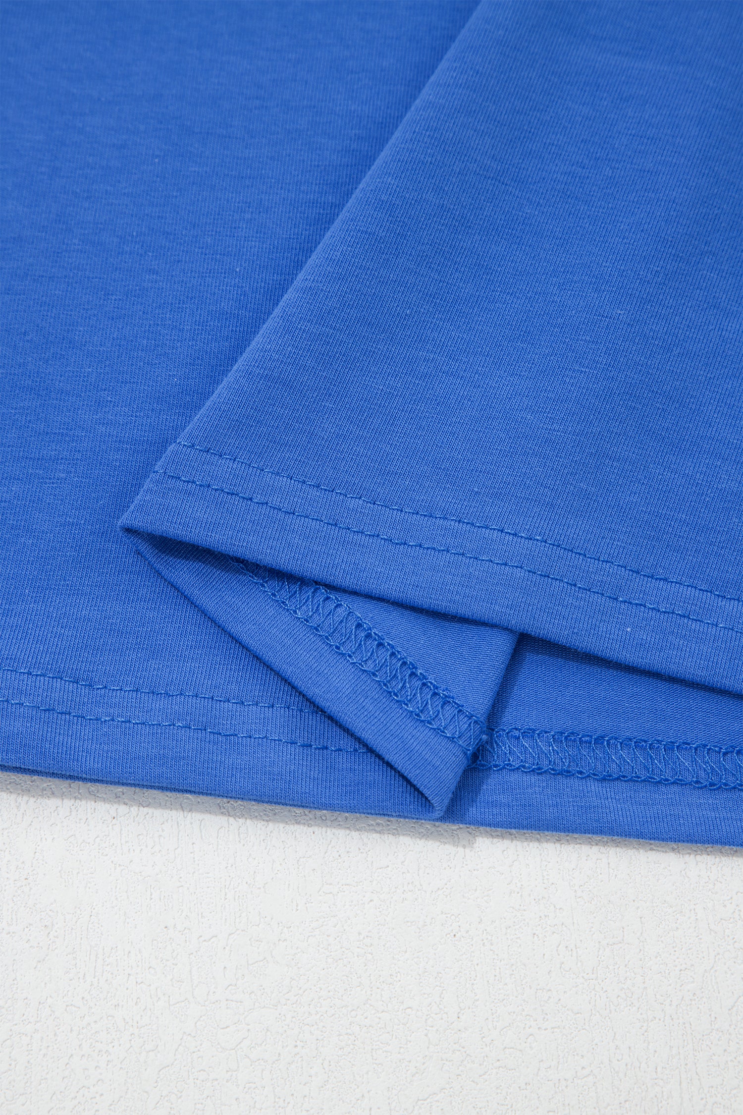 Dark Blue Varsity Striped Short Sleeve Crew Neck T Shirt-Tops/Tops & Tees-[Adult]-[Female]-2022 Online Blue Zone Planet