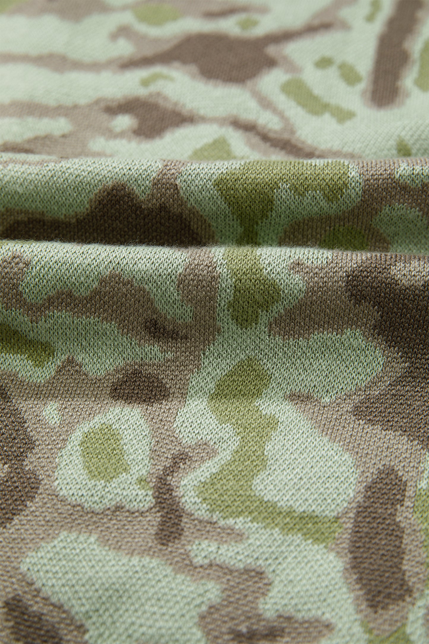 Green Camo Print Button Front Loose Sweater Vest-TOPS / DRESSES-[Adult]-[Female]-2022 Online Blue Zone Planet