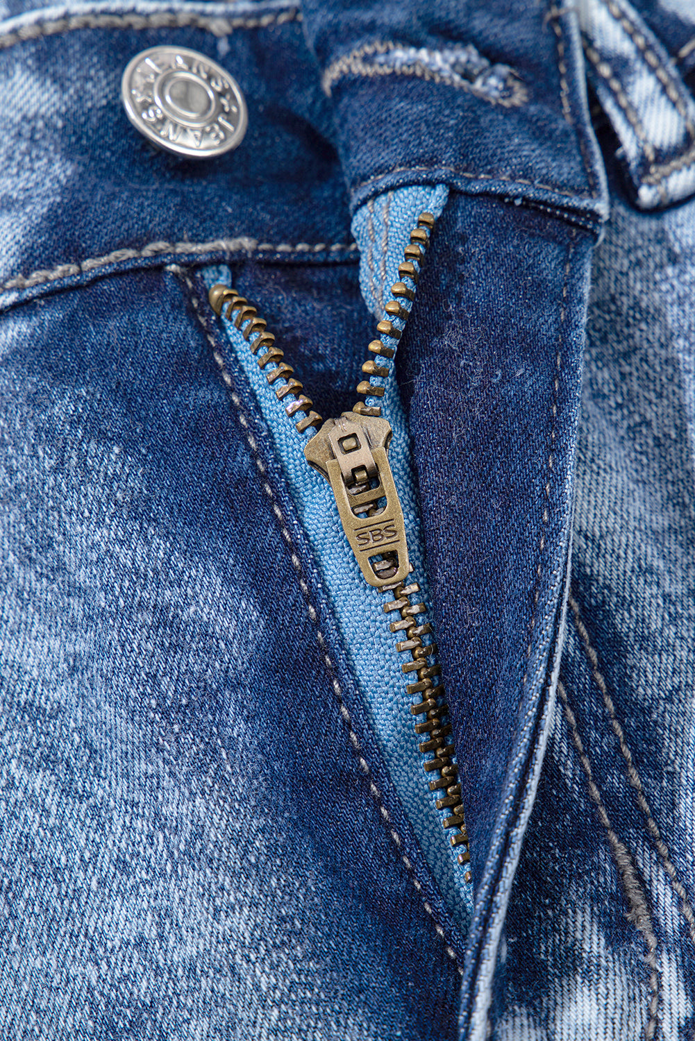 Ashleigh Blue Mineral Wash Bottom Cuff Distressed Wide Leg Jeans-Bottoms/Jeans-[Adult]-[Female]-2022 Online Blue Zone Planet