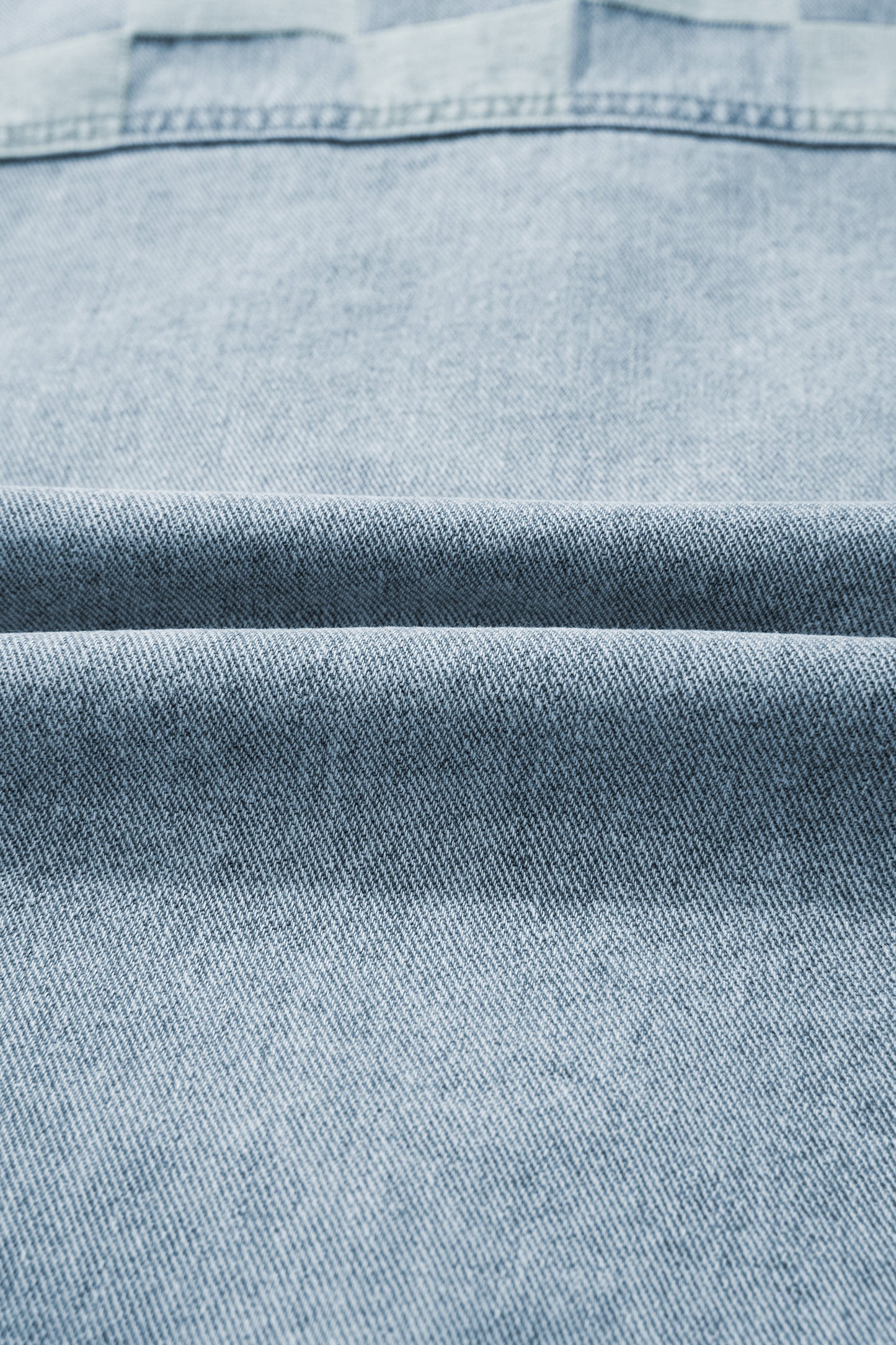 Beau Blue Denim Checkered Pattern Patchwork Womens Casual Jacket-Outerwear/Denim jackets-[Adult]-[Female]-2022 Online Blue Zone Planet