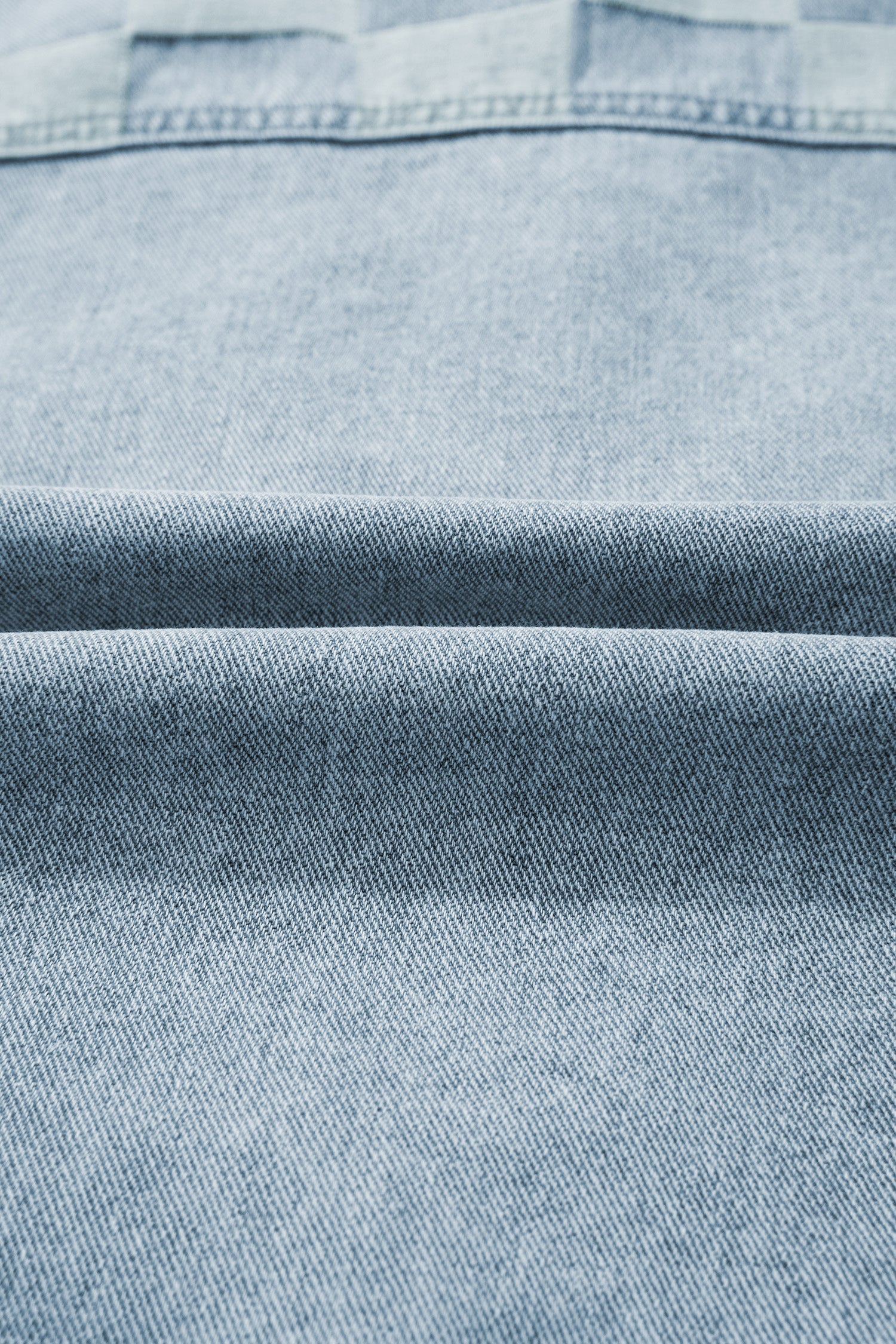 Beau Blue Denim Checkered Pattern Patchwork Womens Casual Jacket-Outerwear/Denim jackets-[Adult]-[Female]-2022 Online Blue Zone Planet