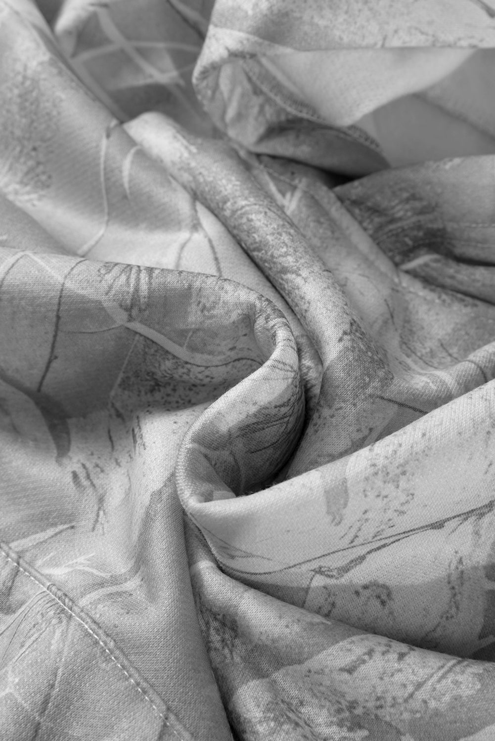 Gray Camouflage Woodland Print Oversized Sporty Hoodie-Tops / Dresses-[Adult]-[Female]-2022 Online Blue Zone Planet