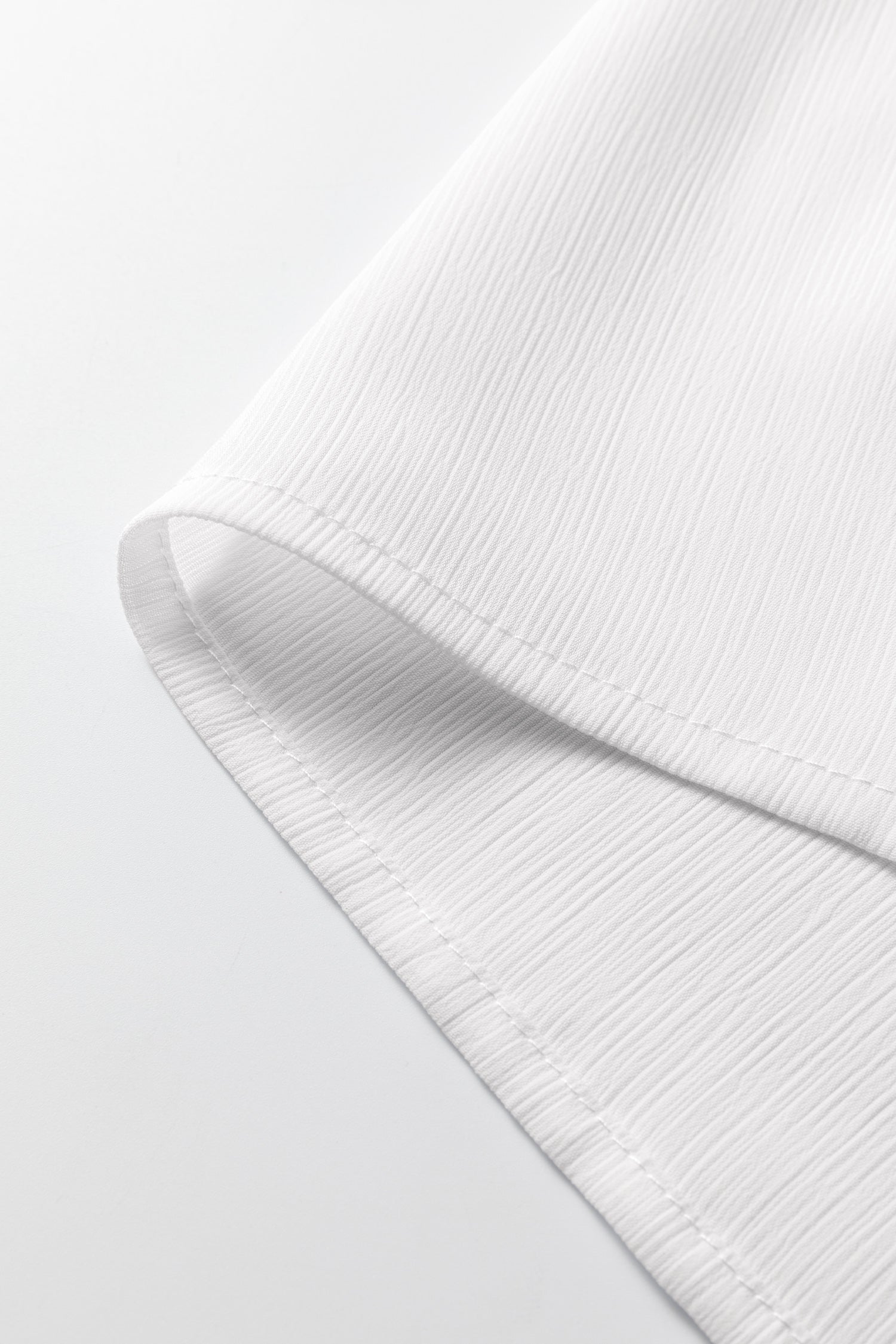 White Smocked Cuffs Semi Sheer Long Sleeve Dolman Blouse-Tops/Blouses & Shirts-[Adult]-[Female]-2022 Online Blue Zone Planet