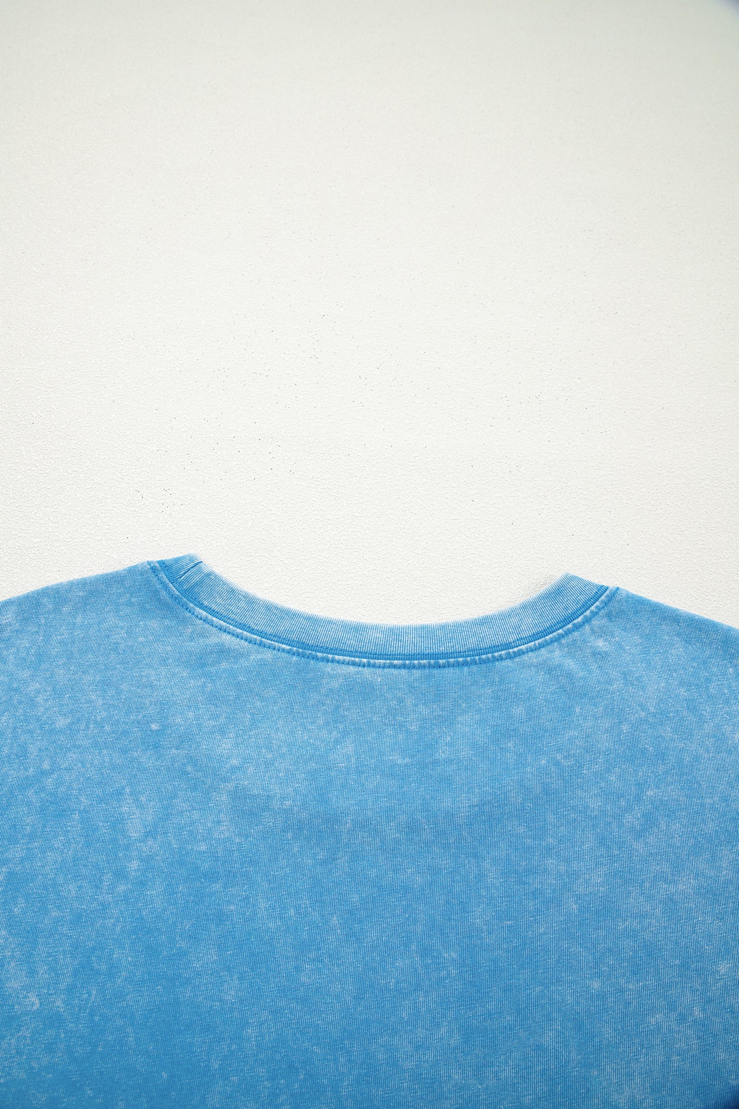 Blue Mineral Washed Oversized Tee-Tops/Tops & Tees-[Adult]-[Female]-2022 Online Blue Zone Planet