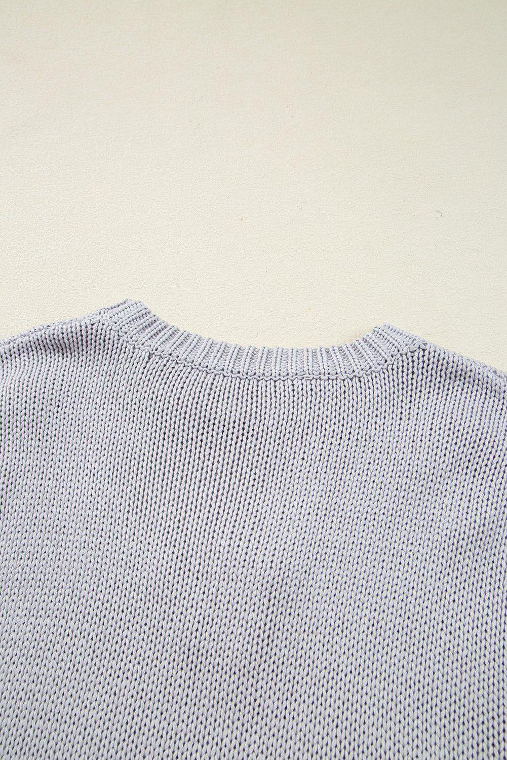 Light Grey Bowknot Applique Cap Sleeve Sweater-TOPS / DRESSES-[Adult]-[Female]-2022 Online Blue Zone Planet