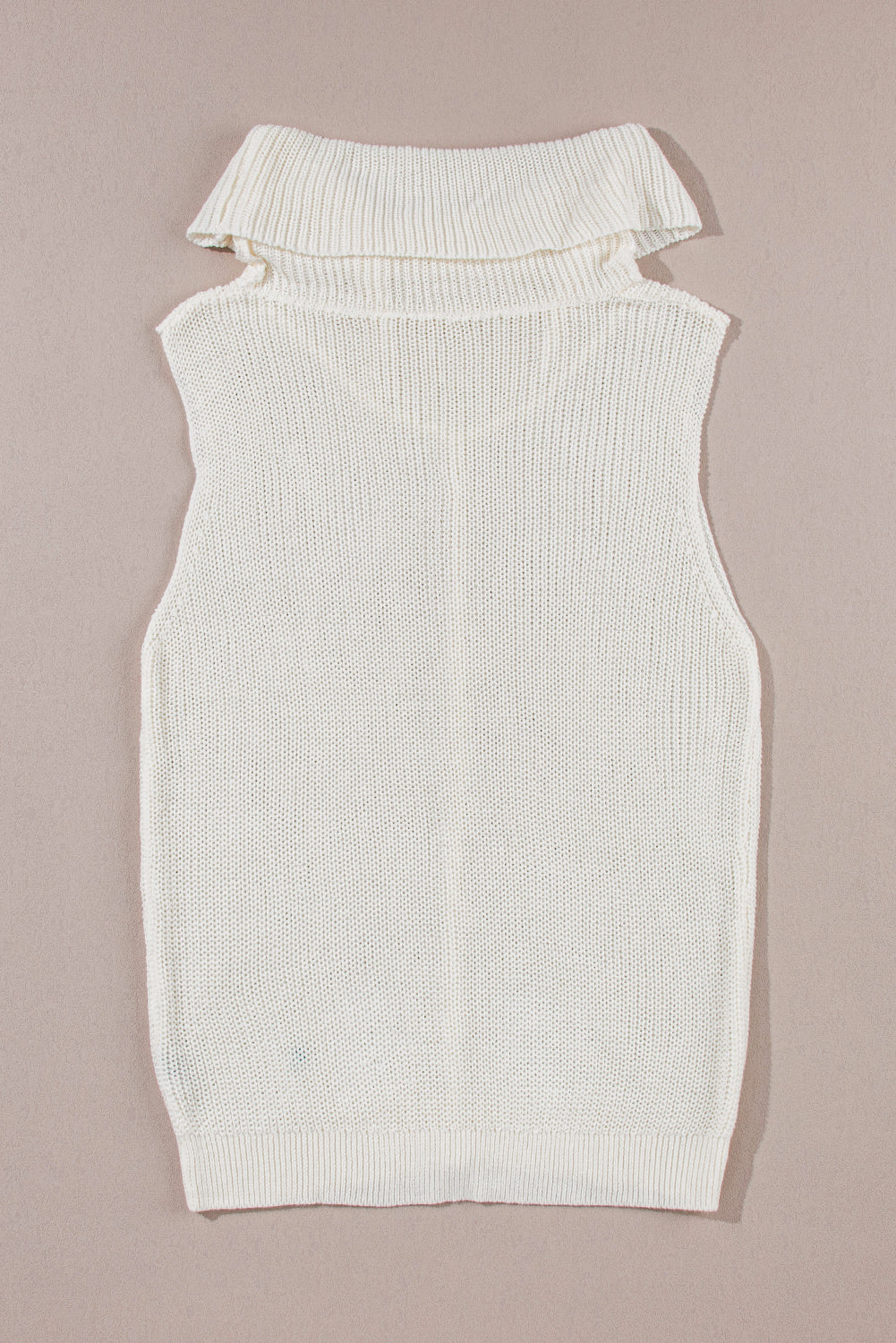 Central Seam Turtleneck Sleeveless Sweater Vest-TOPS / DRESSES-[Adult]-[Female]-2022 Online Blue Zone Planet