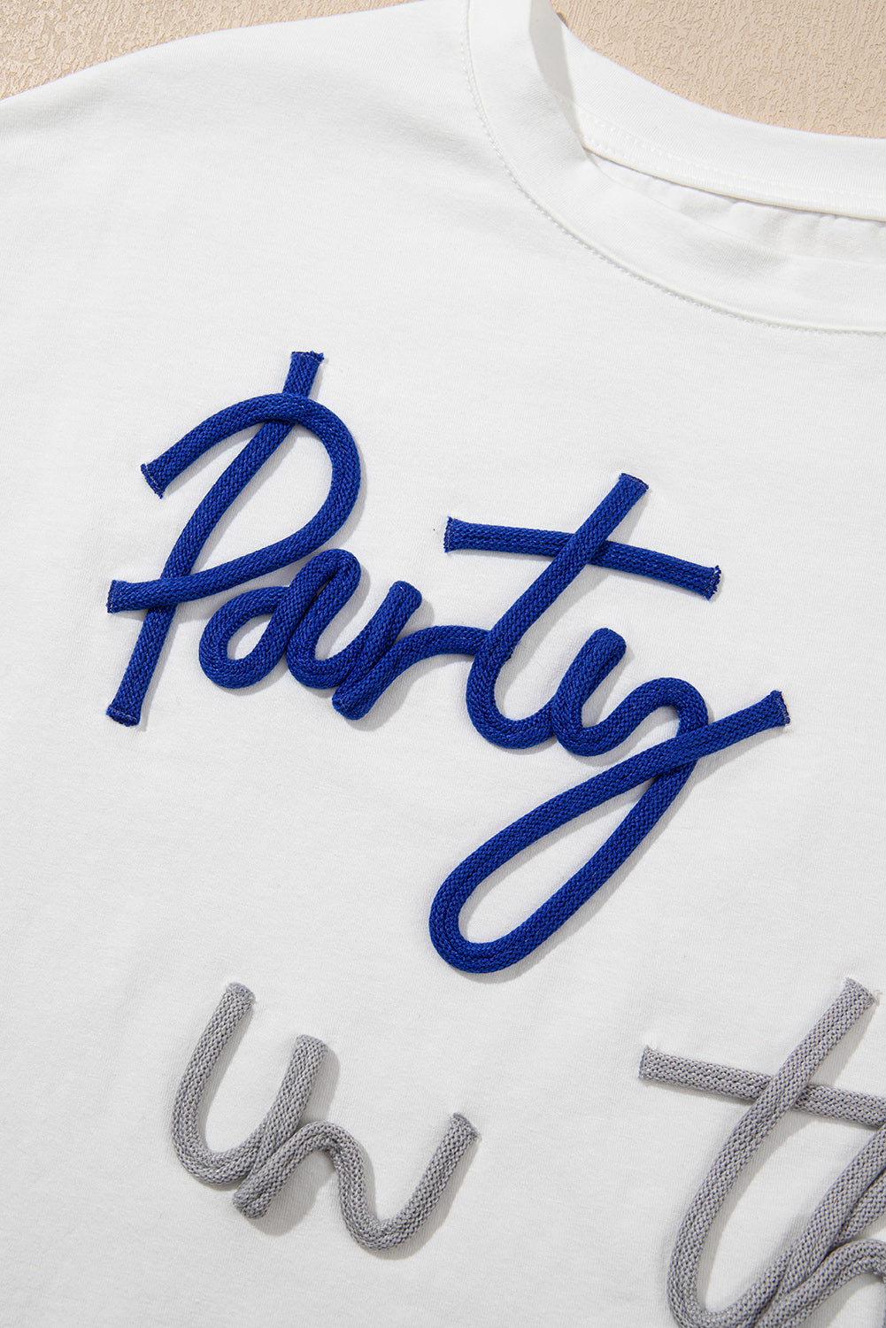 White Party In The Usa Graphic T Shirt-Tops/Tops & Tees-[Adult]-[Female]-2022 Online Blue Zone Planet