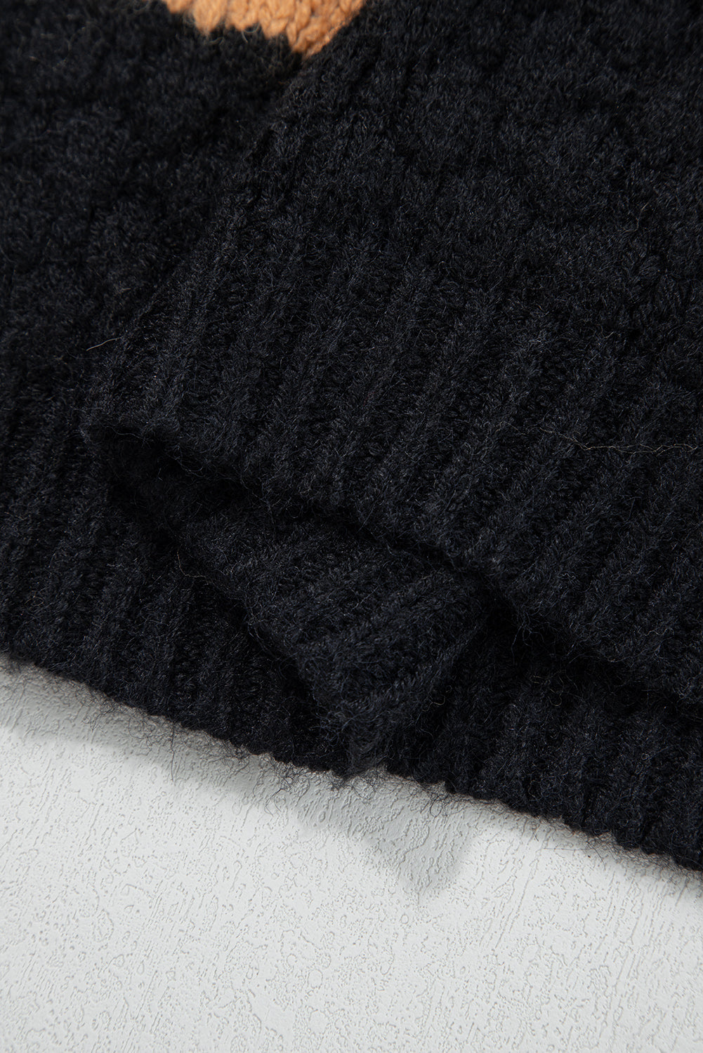 Khaki Color Block High Neck Baggy Sweater-Sweaters & Cardigans/Sweaters-[Adult]-[Female]-2022 Online Blue Zone Planet