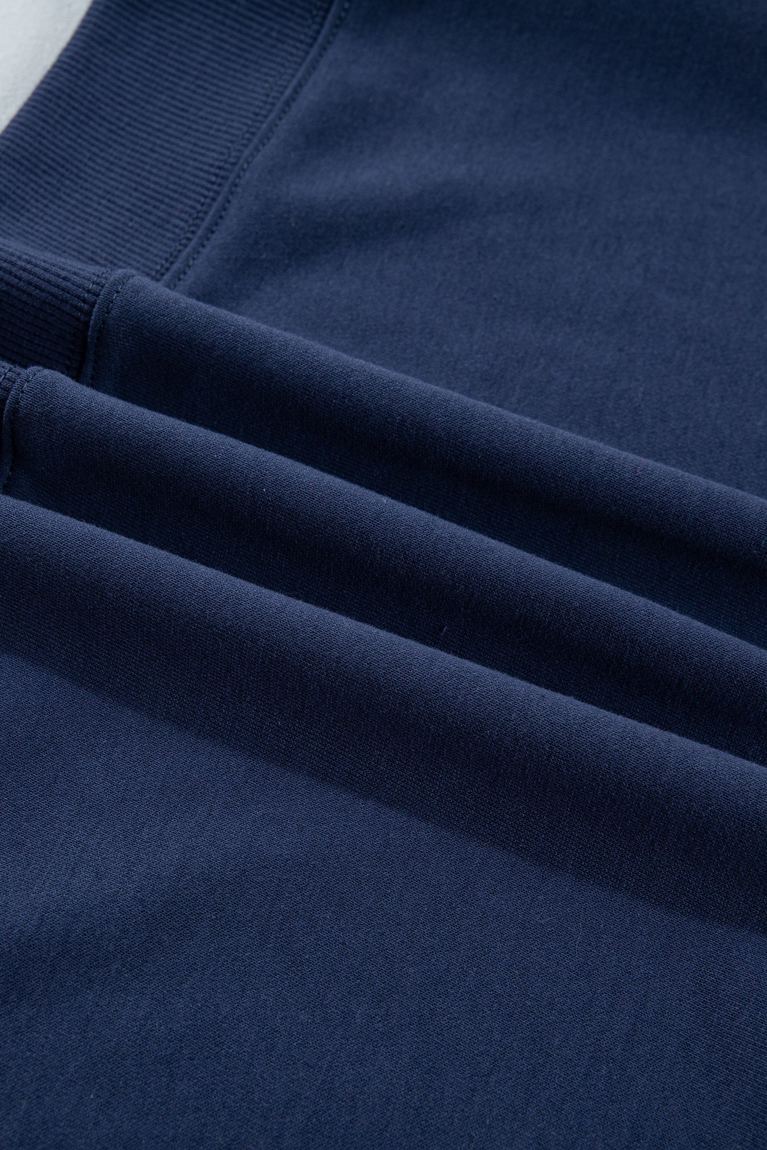 Sail Blue Patchwork Round Neck Long Sleeve Sweatshirt-Tops/Sweatshirts & Hoodies-[Adult]-[Female]-2022 Online Blue Zone Planet