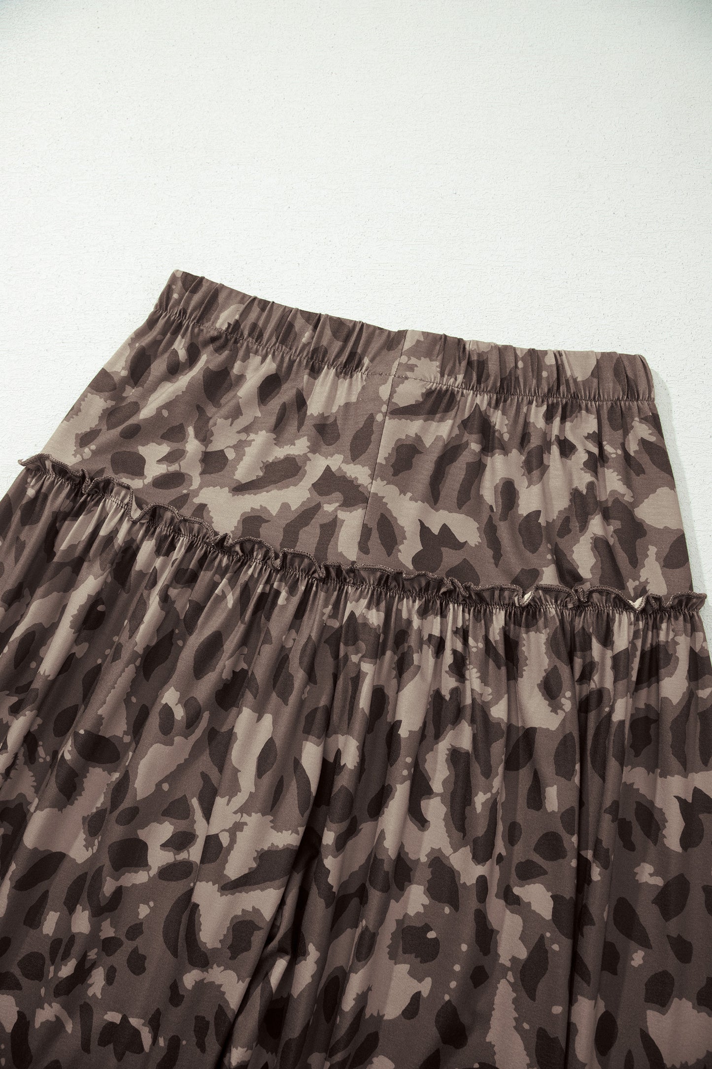 Multicolour Camo Print Wide Leg Casual Pants-Bottoms/Pants & Culotte-[Adult]-[Female]-2022 Online Blue Zone Planet