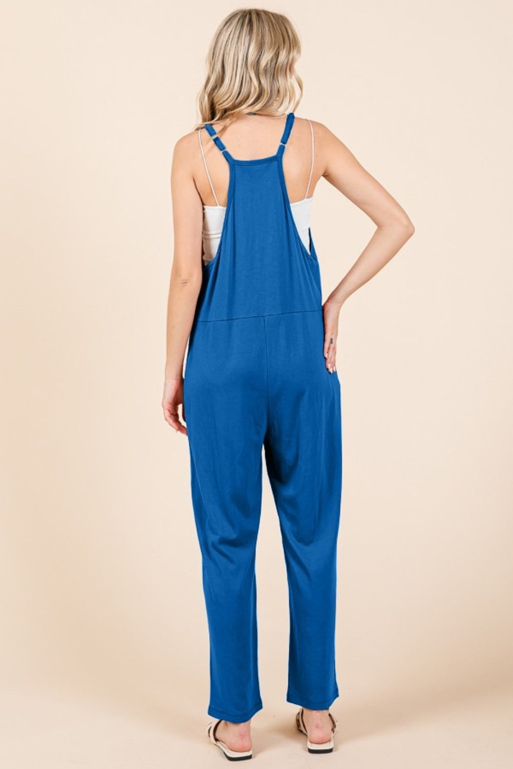 Culture Code Full Size Sleeveless Jumpsuit with Pockets-TOPS / DRESSES-[Adult]-[Female]-2022 Online Blue Zone Planet