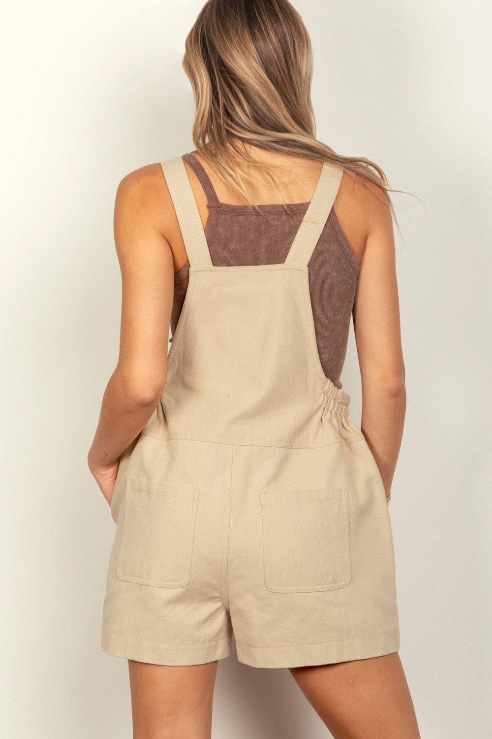 VERY J Adjustable Spaghetti Strap Overalls with Pockets-TOPS / DRESSES-[Adult]-[Female]-2022 Online Blue Zone Planet