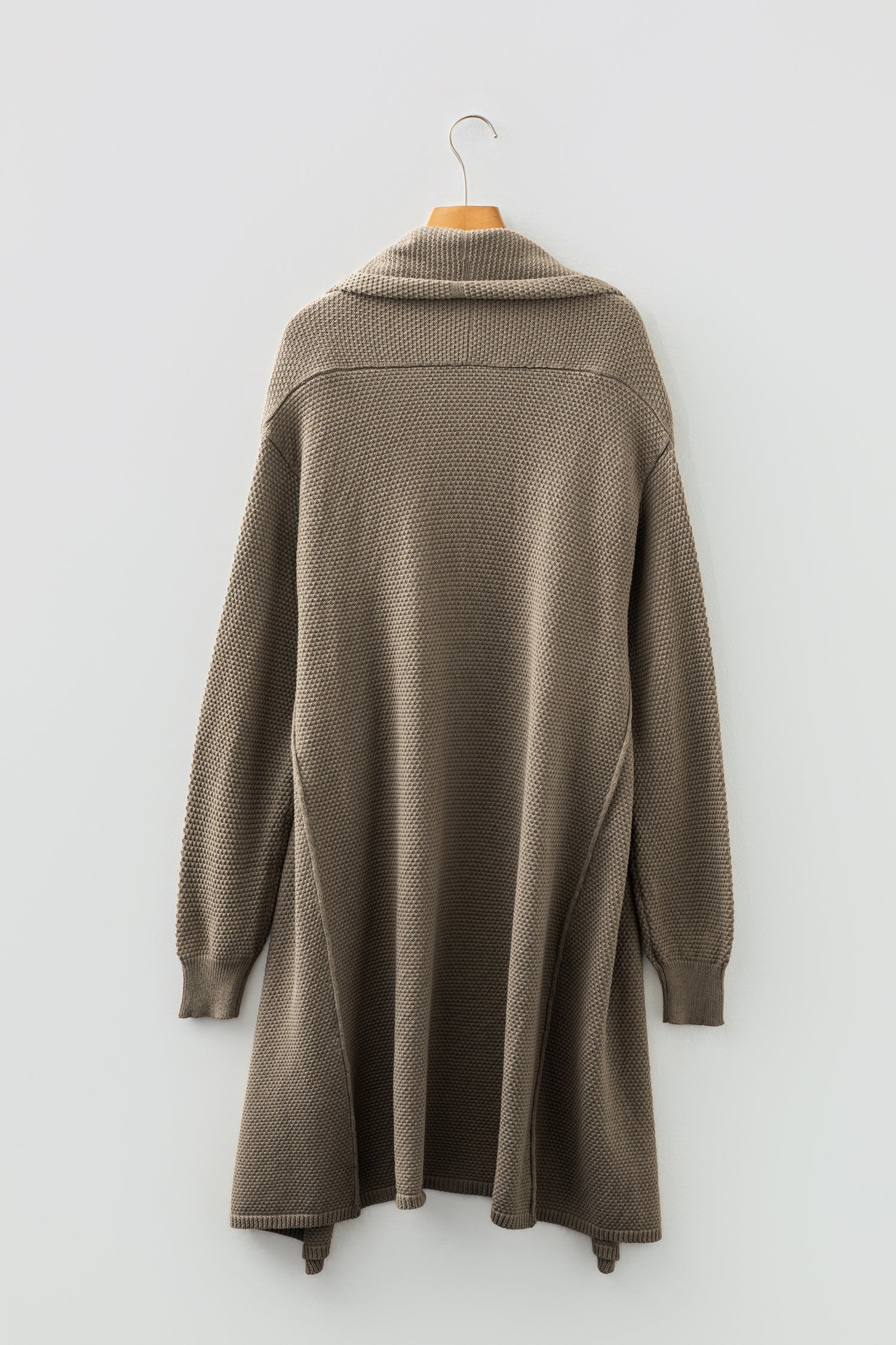 DUNE Solid Color Textured Knit Open Front Oversize Midi Sweater Cardigan-TOPS / DRESSES-[Adult]-[Female]-2022 Online Blue Zone Planet