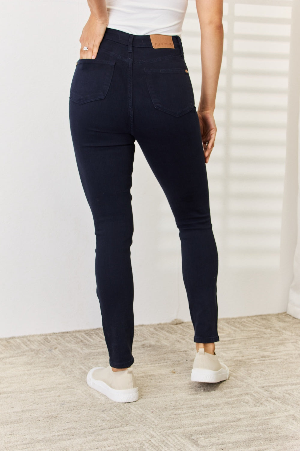 Judy Blue Full Size Garment Dyed Tummy Control Skinny Jeans-BOTTOM SIZES SMALL MEDIUM LARGE-[Adult]-[Female]-2022 Online Blue Zone Planet