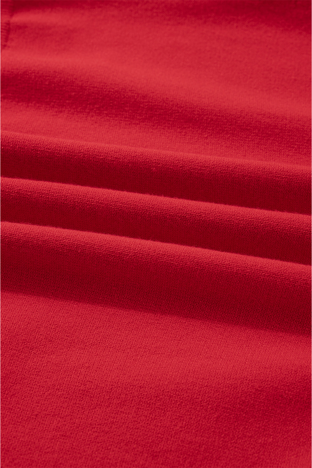 Racing Red Pearl Embellished Double Ruffle Short Sleeve Sweater-TOPS / DRESSES-[Adult]-[Female]-2022 Online Blue Zone Planet