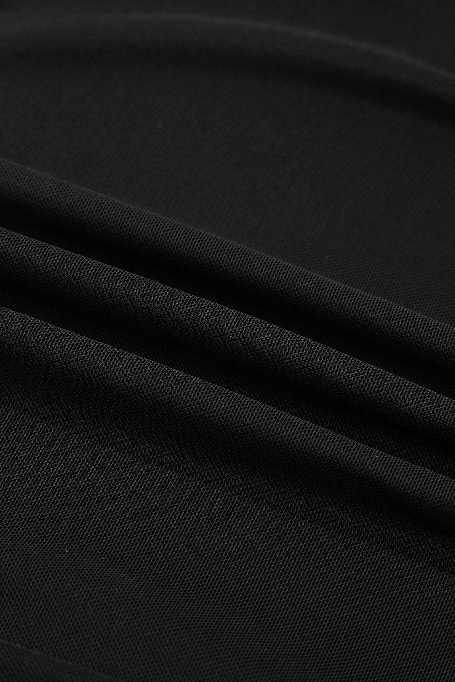 Black Sheer Mesh Patchwork High Neck Long Sleeve Top-Tops/Long Sleeve Tops-[Adult]-[Female]-2022 Online Blue Zone Planet