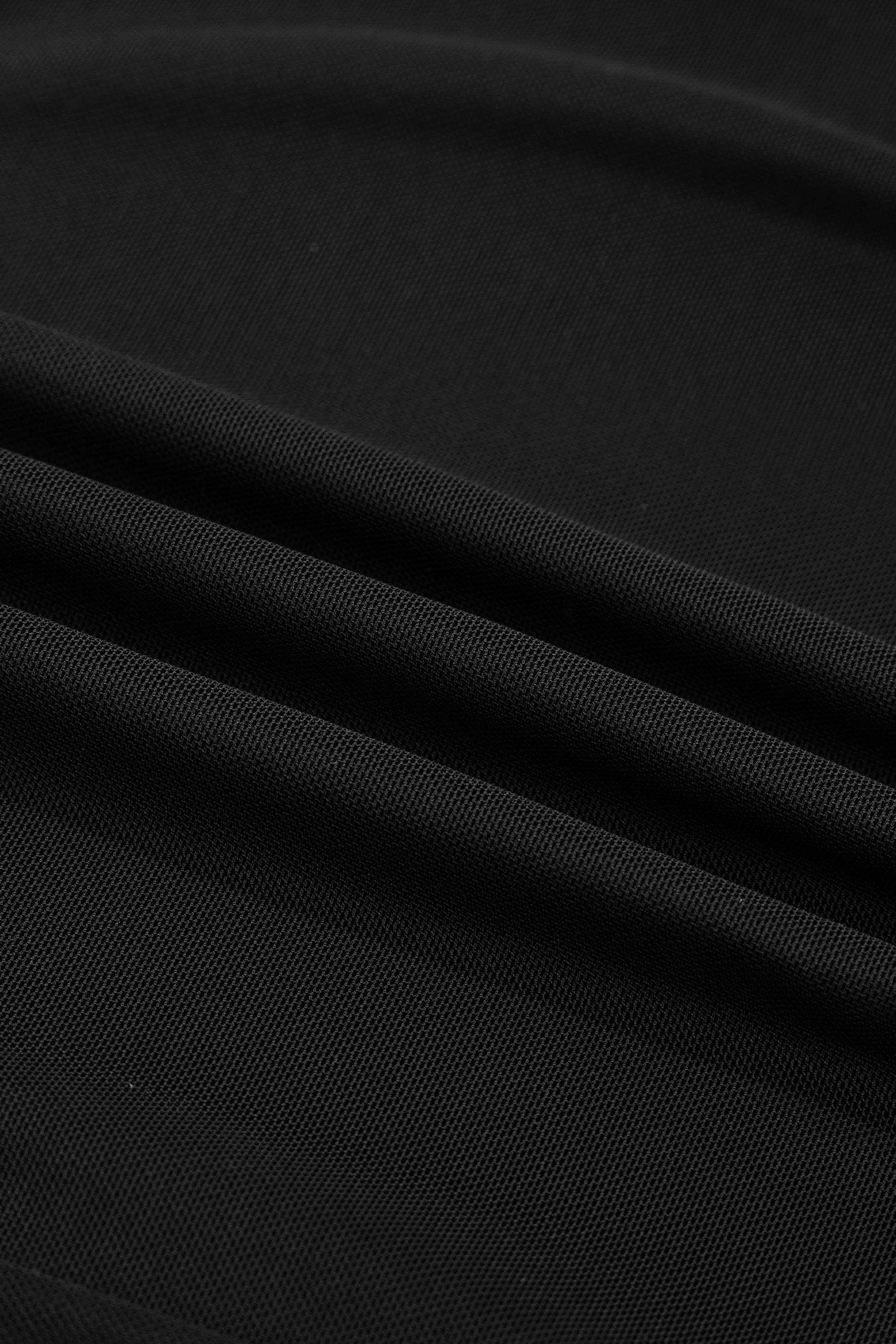 Black Sheer Mesh Patchwork High Neck Long Sleeve Top-Tops/Long Sleeve Tops-[Adult]-[Female]-2022 Online Blue Zone Planet