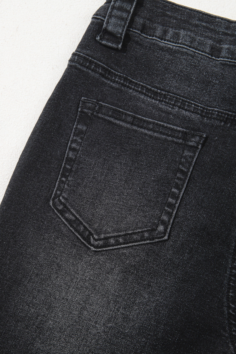 Black Wide Leg Pocketed High Waist Jeans-Bottoms/Jeans-[Adult]-[Female]-2022 Online Blue Zone Planet