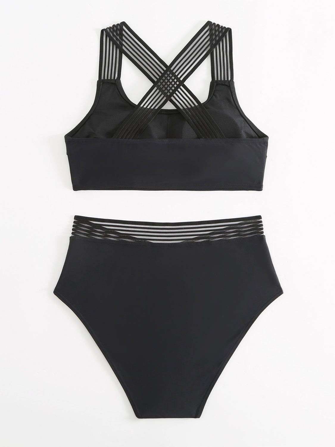 Blue Zone Planet |  Crisscross Wide Strap Two-Piece Swim Set BLUE ZONE PLANET