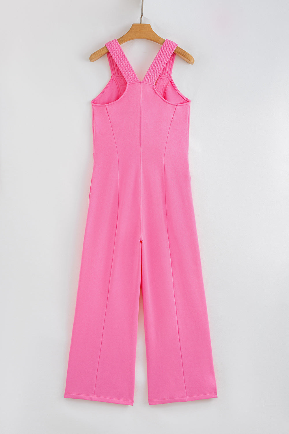 Bonbon Mineral Wash Raw Seam Patchwork Wide Leg Loose Jumpsuit-Bottoms/Jumpsuits & Rompers-[Adult]-[Female]-2022 Online Blue Zone Planet