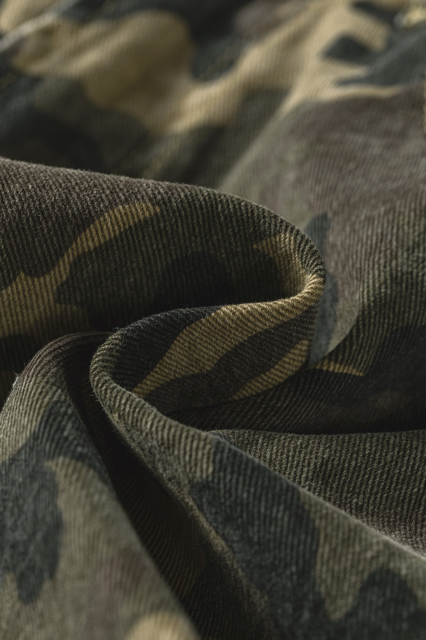 Green Camouflage High Rise Denim Shorts-Bottoms/Denim Shorts-[Adult]-[Female]-2022 Online Blue Zone Planet