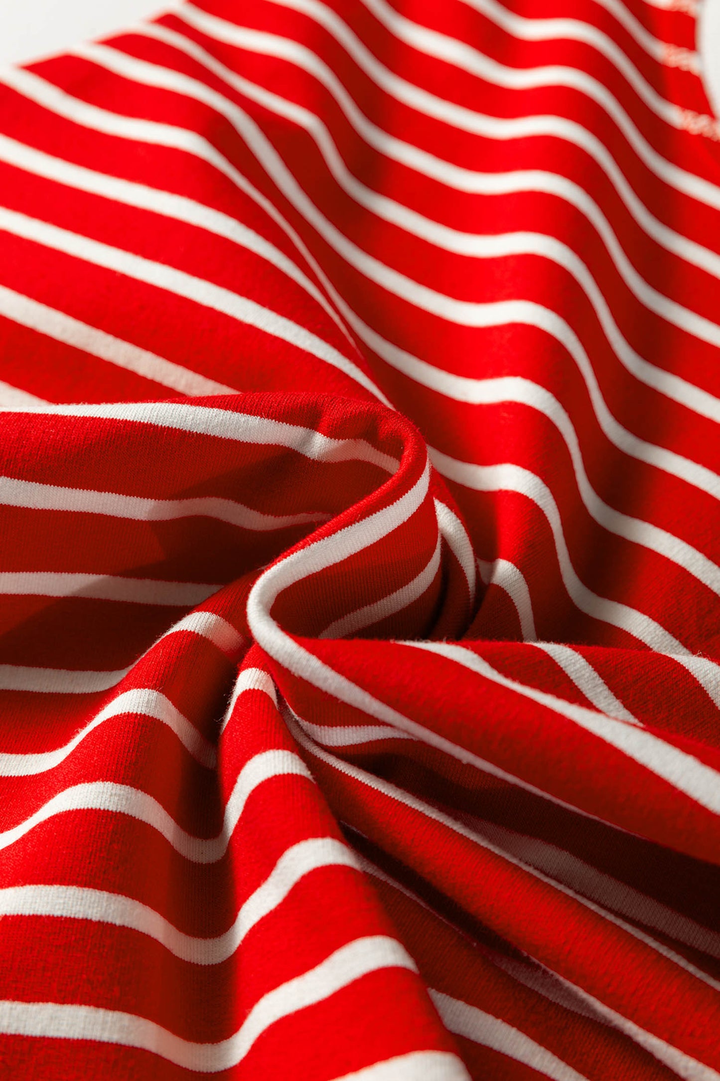 Red Stripe Ribbed Round Neck Trim Loose Tank Top-Tops/Tank Tops-[Adult]-[Female]-2022 Online Blue Zone Planet