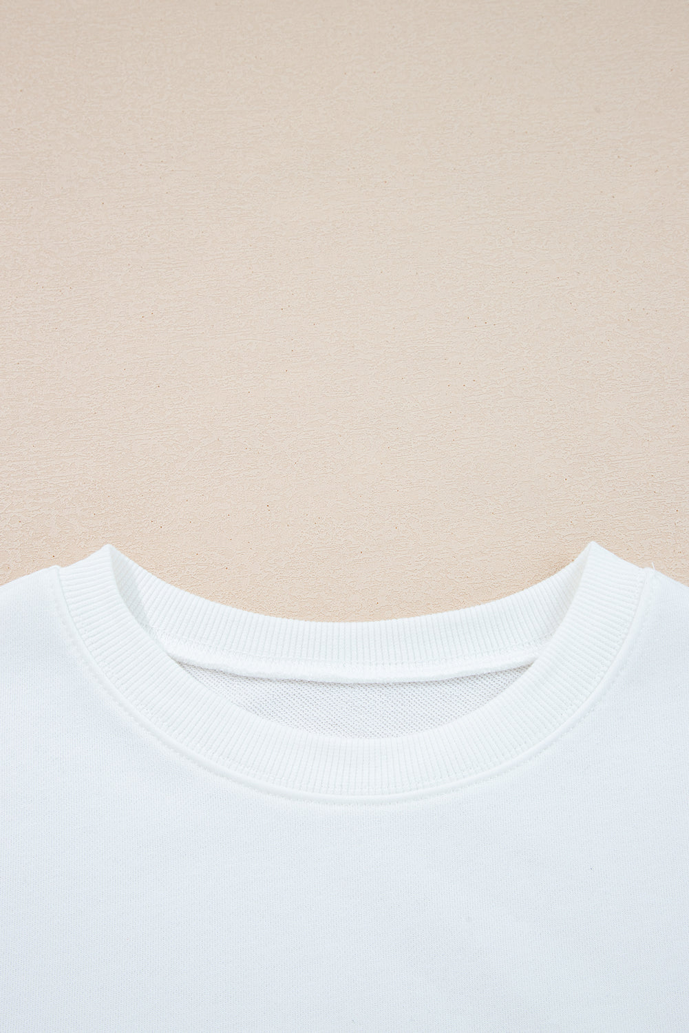 White Varsity Striped Detail Drop Shoulder Oversized Sweatshirt-Tops/Sweatshirts & Hoodies-[Adult]-[Female]-2022 Online Blue Zone Planet