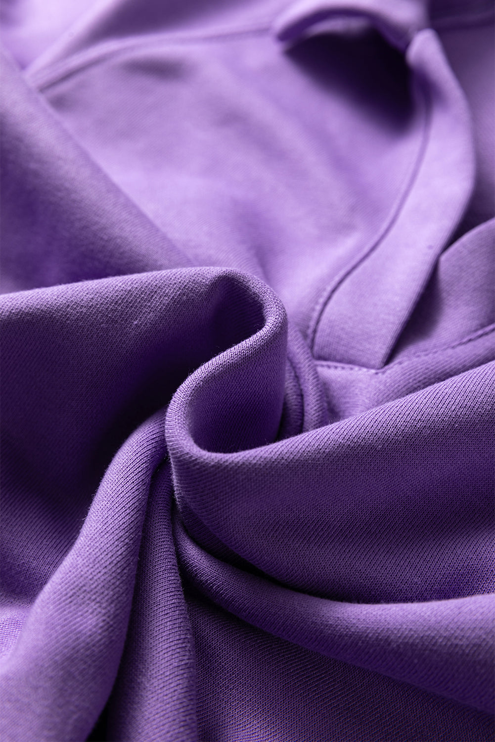 Wisteria Solid Color Collared Pullover and Central Seam Pants Set-Two Piece Sets/Pant Sets-[Adult]-[Female]-2022 Online Blue Zone Planet