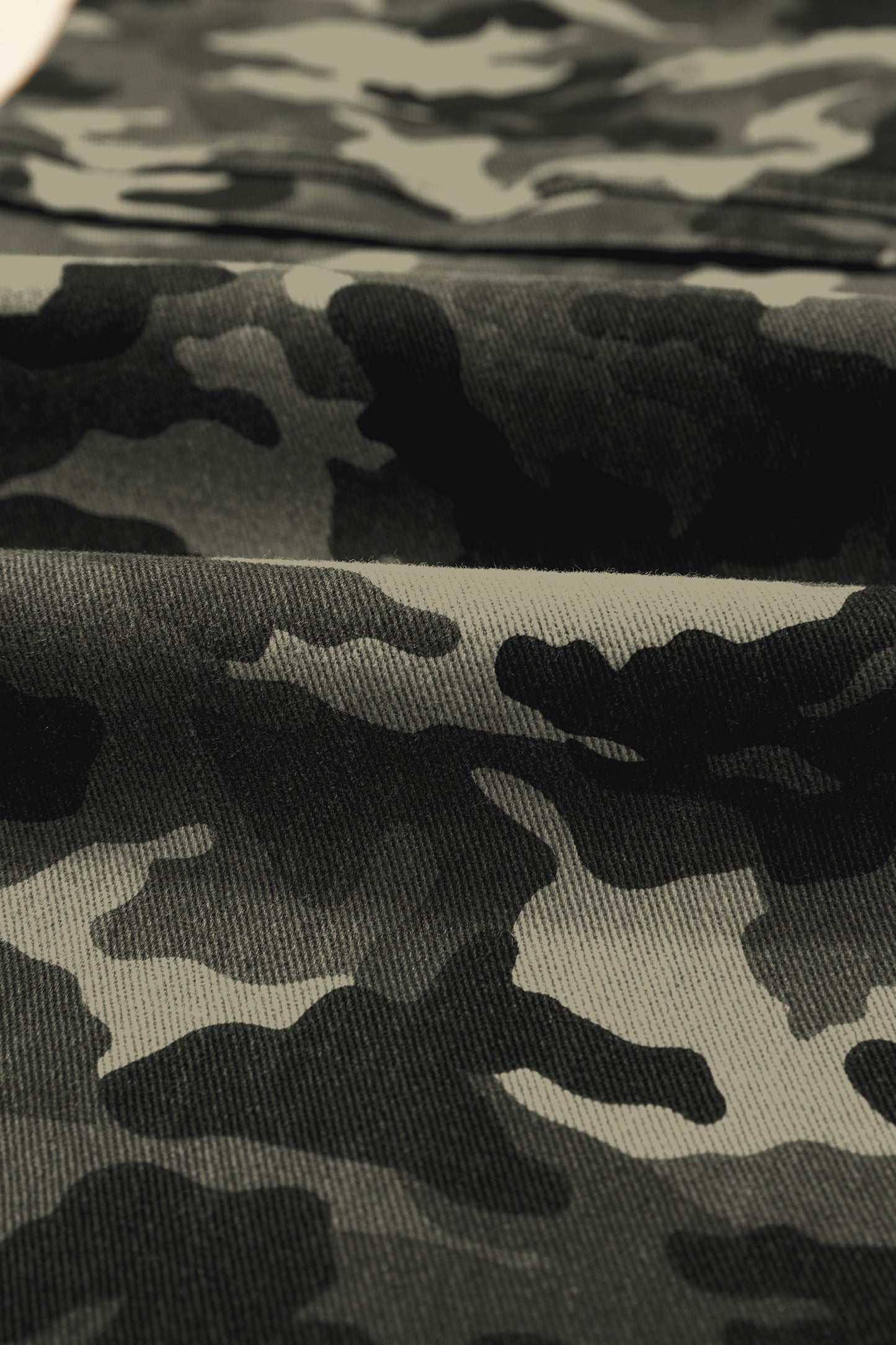 Green Camouflage Print Multi Pocketed Womens Denim Pants-Bottoms/Pants & Culotte-[Adult]-[Female]-2022 Online Blue Zone Planet