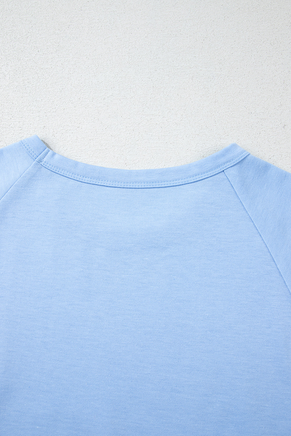 Beau Blue Striped Patch Front Casual Tee-Tops/Tops & Tees-[Adult]-[Female]-2022 Online Blue Zone Planet
