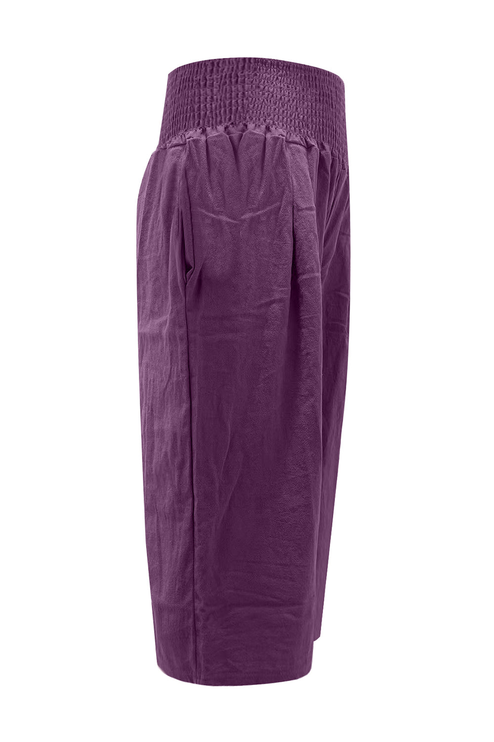 Pocketed High Waist Pants-BOTTOMS SIZES SMALL MEDIUM LARGE-[Adult]-[Female]-2022 Online Blue Zone Planet