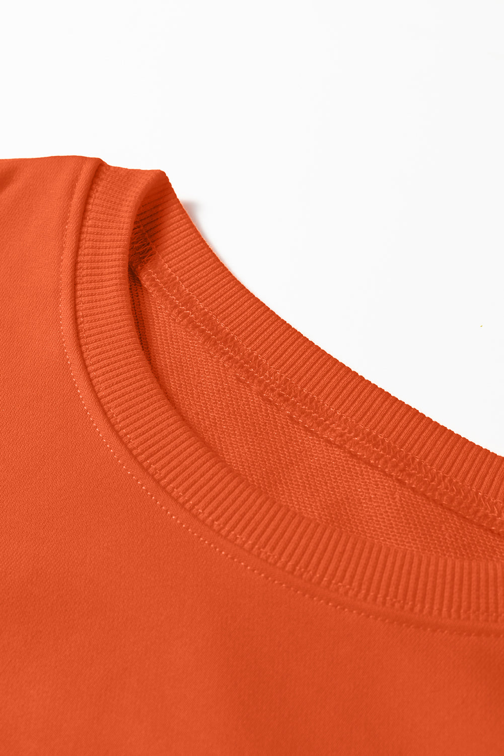 Orange Varsity Contrast Banded Sleeve Shift Sweatshirt Dress-TOPS / DRESSES-[Adult]-[Female]-2022 Online Blue Zone Planet