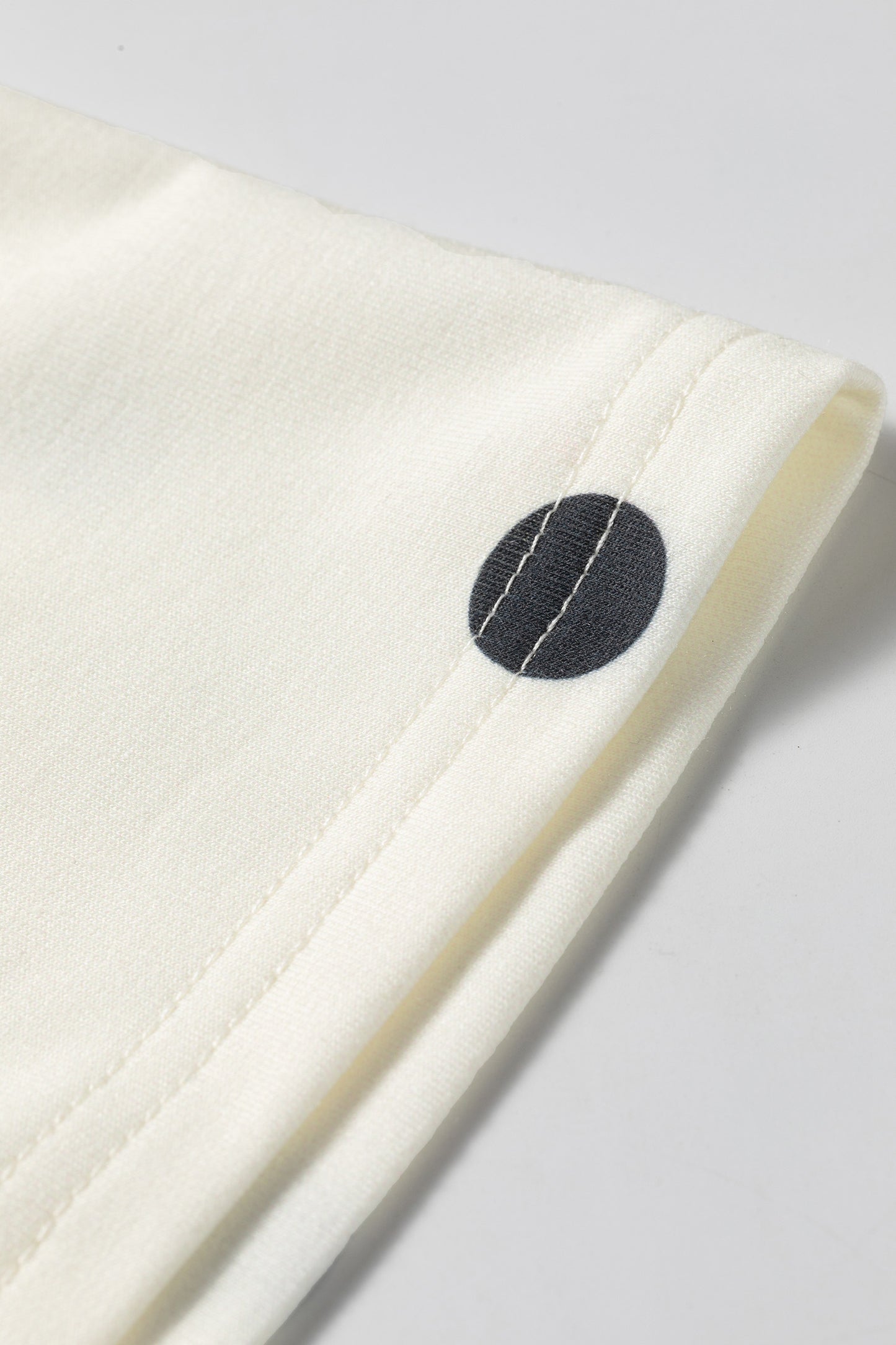 Beige Polka Dot Print Crossed Seam Detail Oversize Tee-Tops/Tops & Tees-[Adult]-[Female]-2022 Online Blue Zone Planet