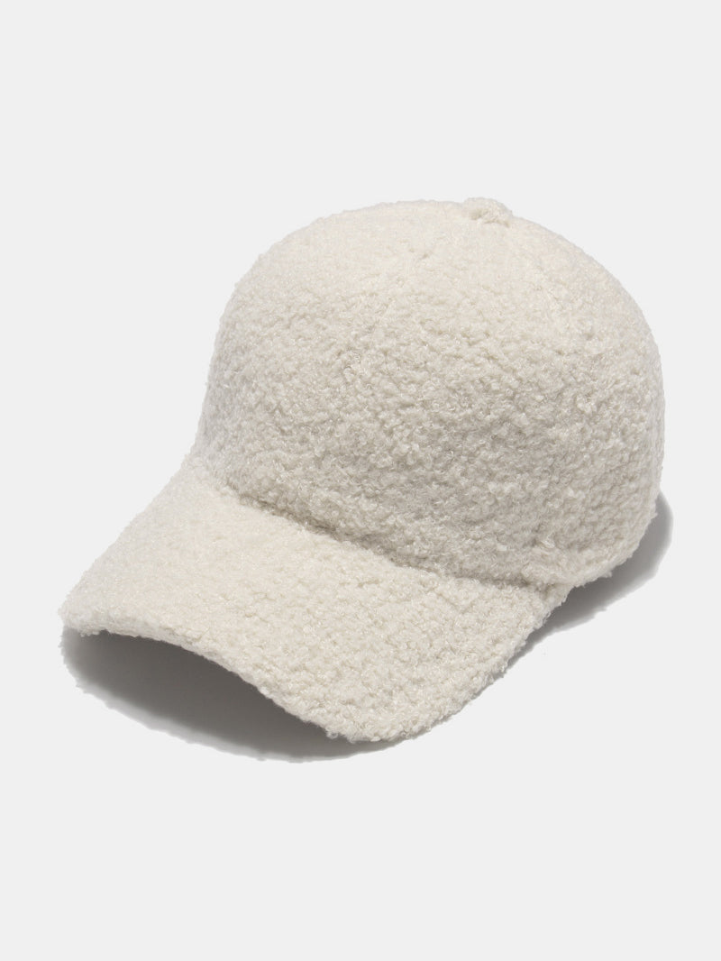 Blue Zone Planet | Sherpa Solid Color Baseball Cap-[Adult]-[Female]-Ivory-One Size-2022 Online Blue Zone Planet